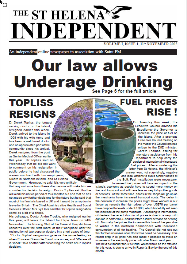 St Helena Independent