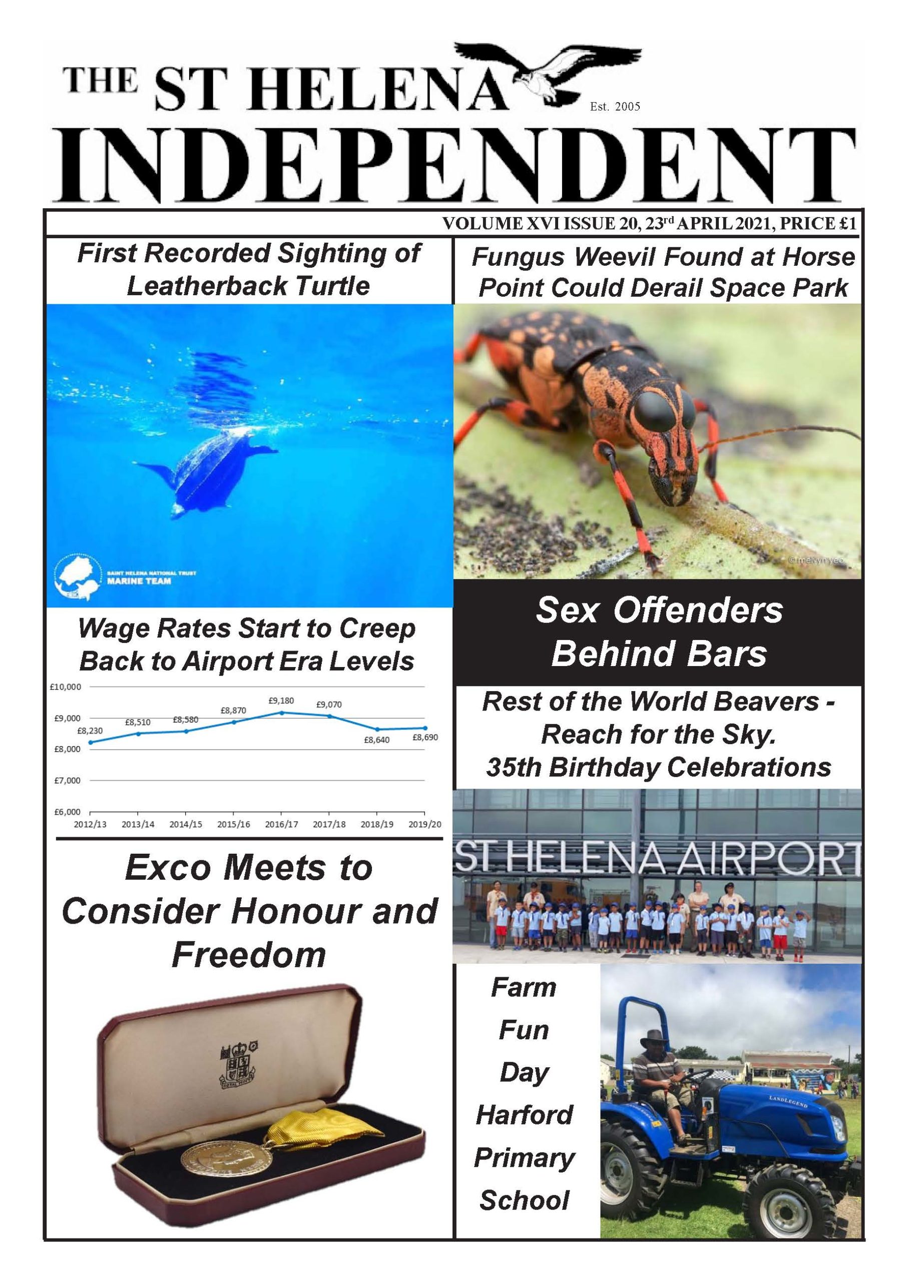 St Helena Independent 20210423 p1