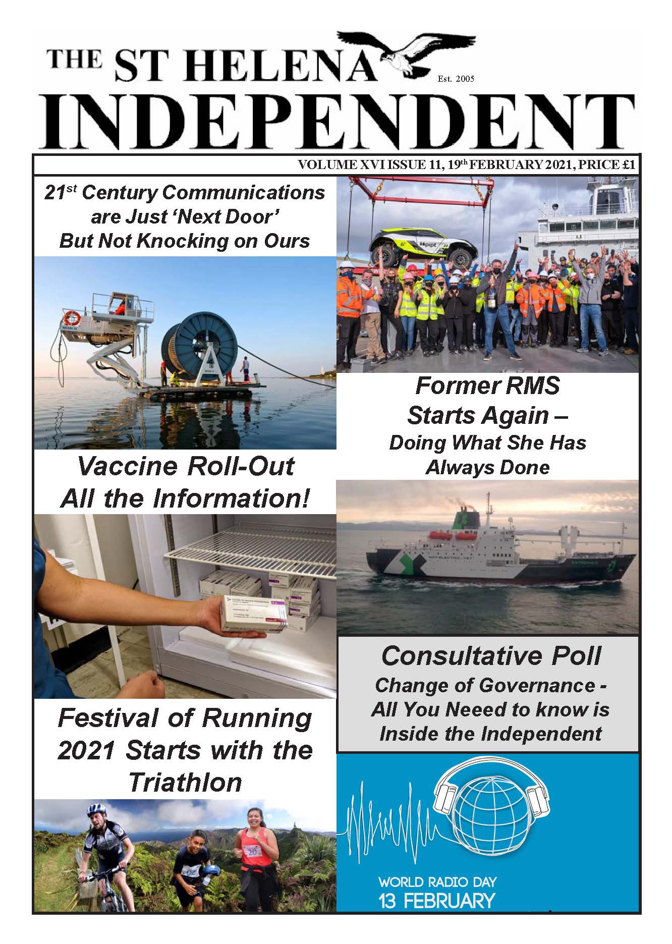 St Helena Independent 20210219 front page