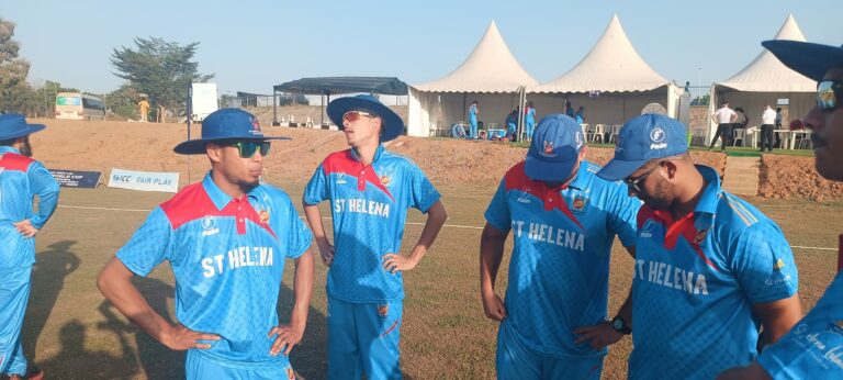 St Helena’s first Cricket Match